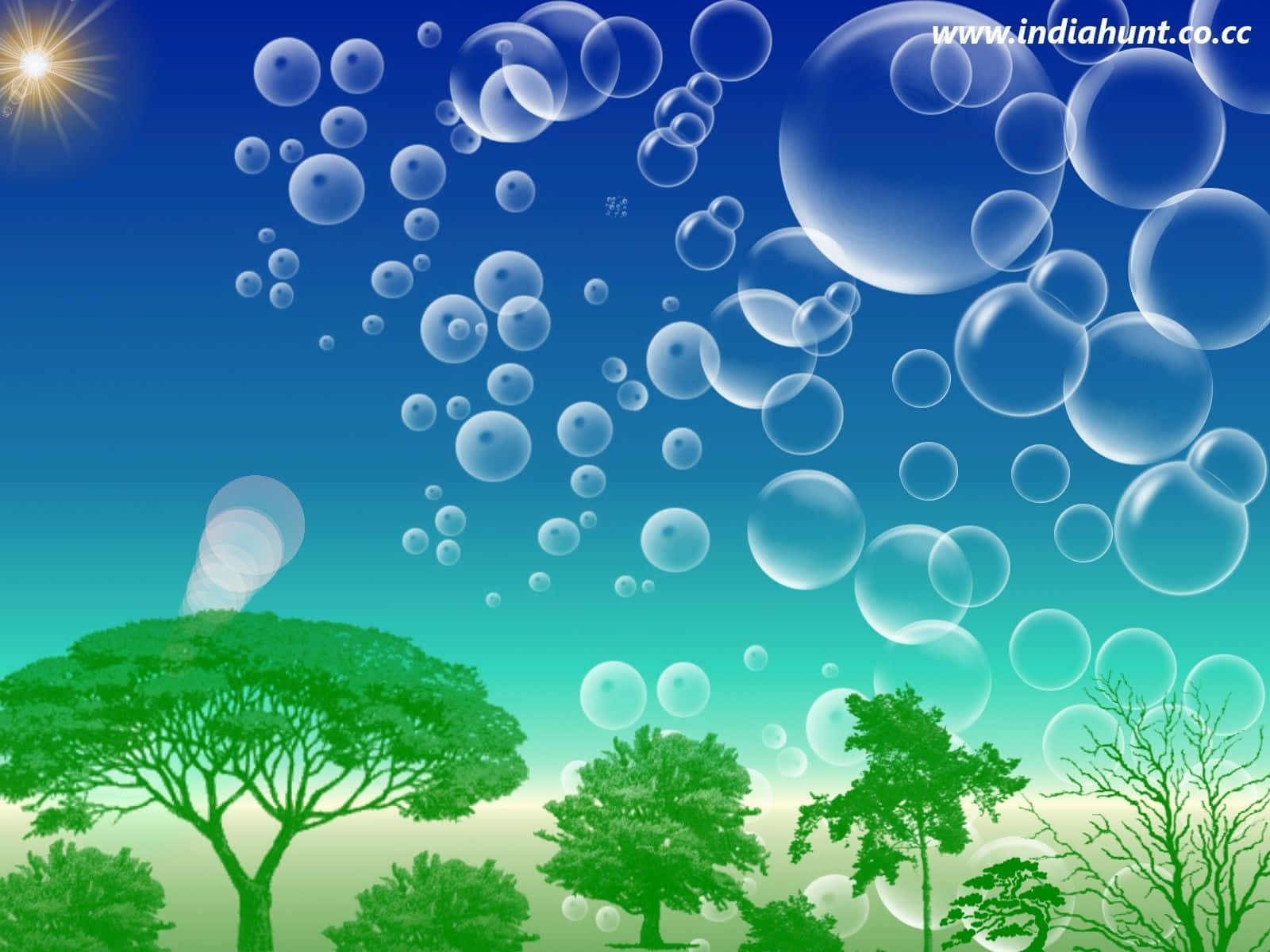 Bubbles Motion On Sky