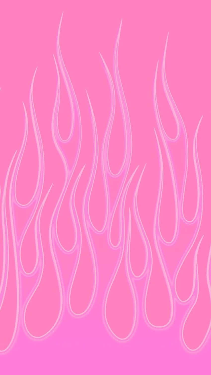 Bubbly Pink Flames Background