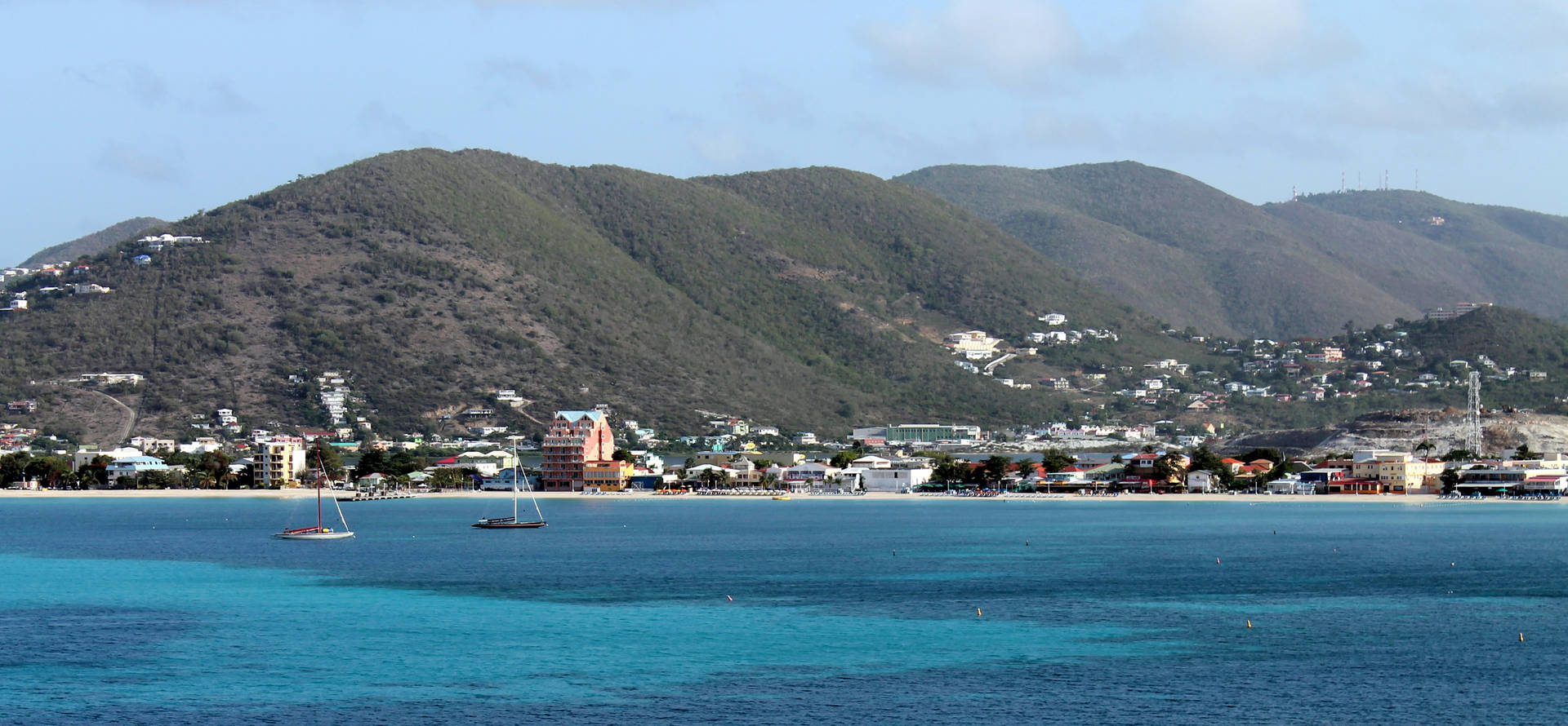 Buccaneer Beach In Sint Maarten Background