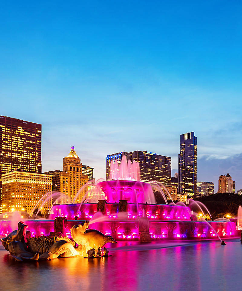 Buckingham Fountain In Chicago, Illinois