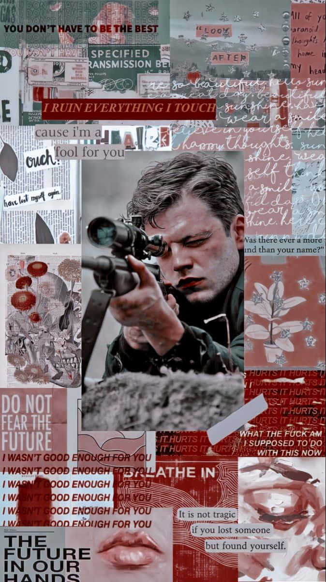 Bucky Barnes And His New Iphone Background