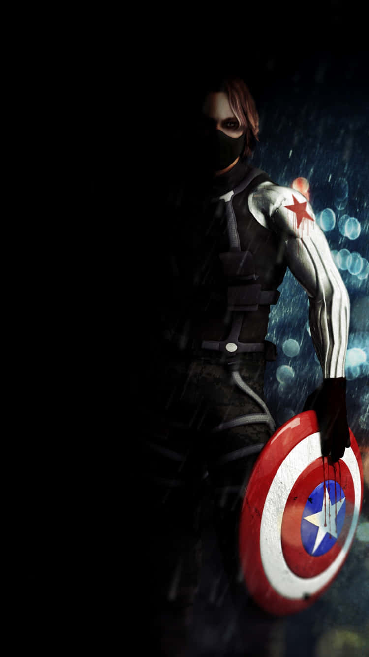 Bucky Barnes In The Marvel Universe - Own His World With The Bucky Barnes Iphone Background