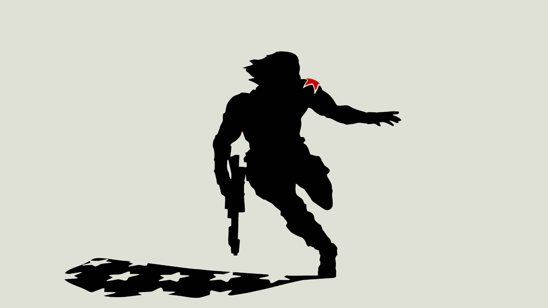 Bucky Barnes Running With A Gun Background