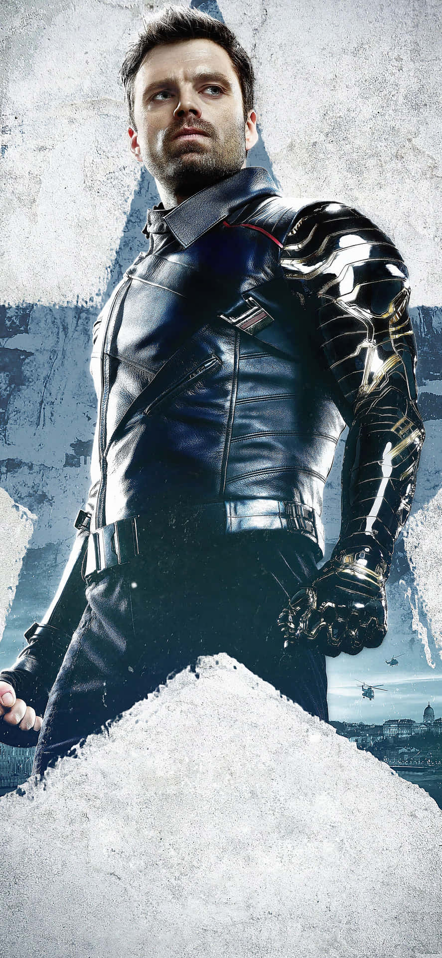 Bucky Barnes' Sleek, Stylish Iphone. Background