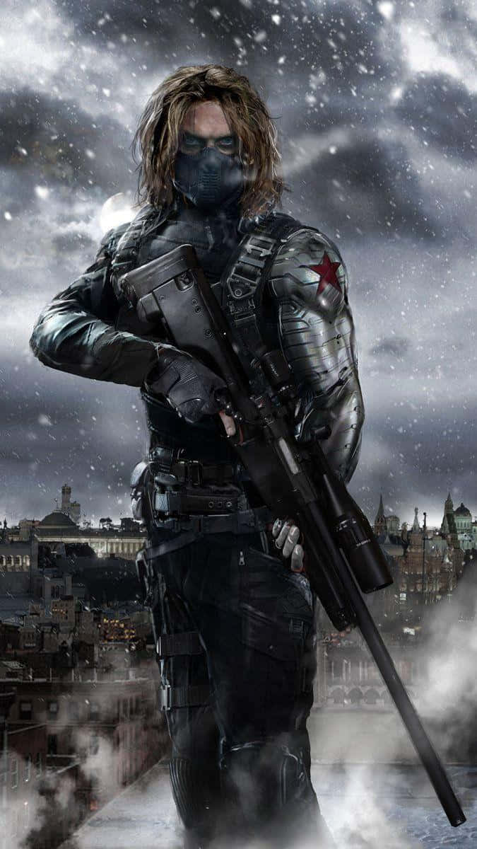 Bucky Barnes' Stylish Iphone Background
