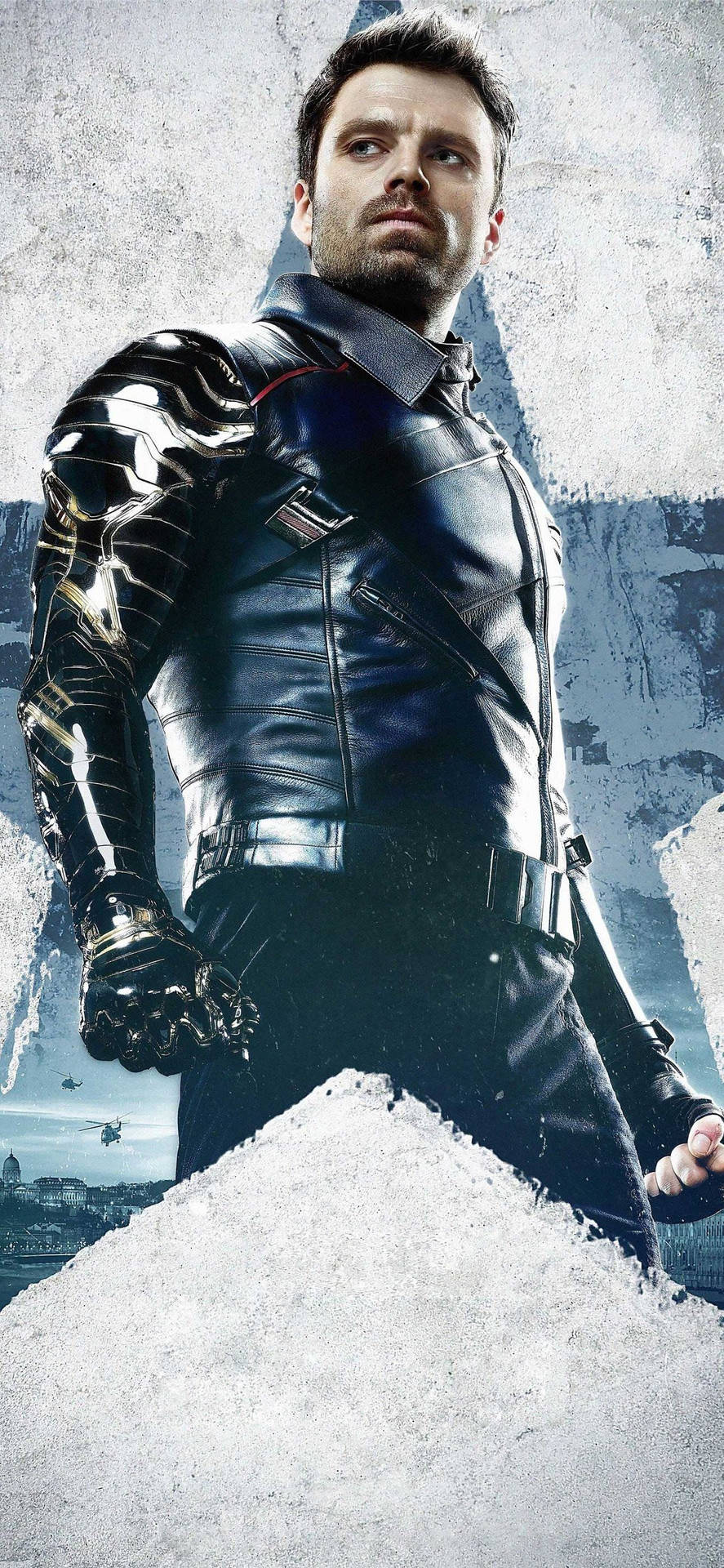 Bucky Barnes With Clenched Fists Background