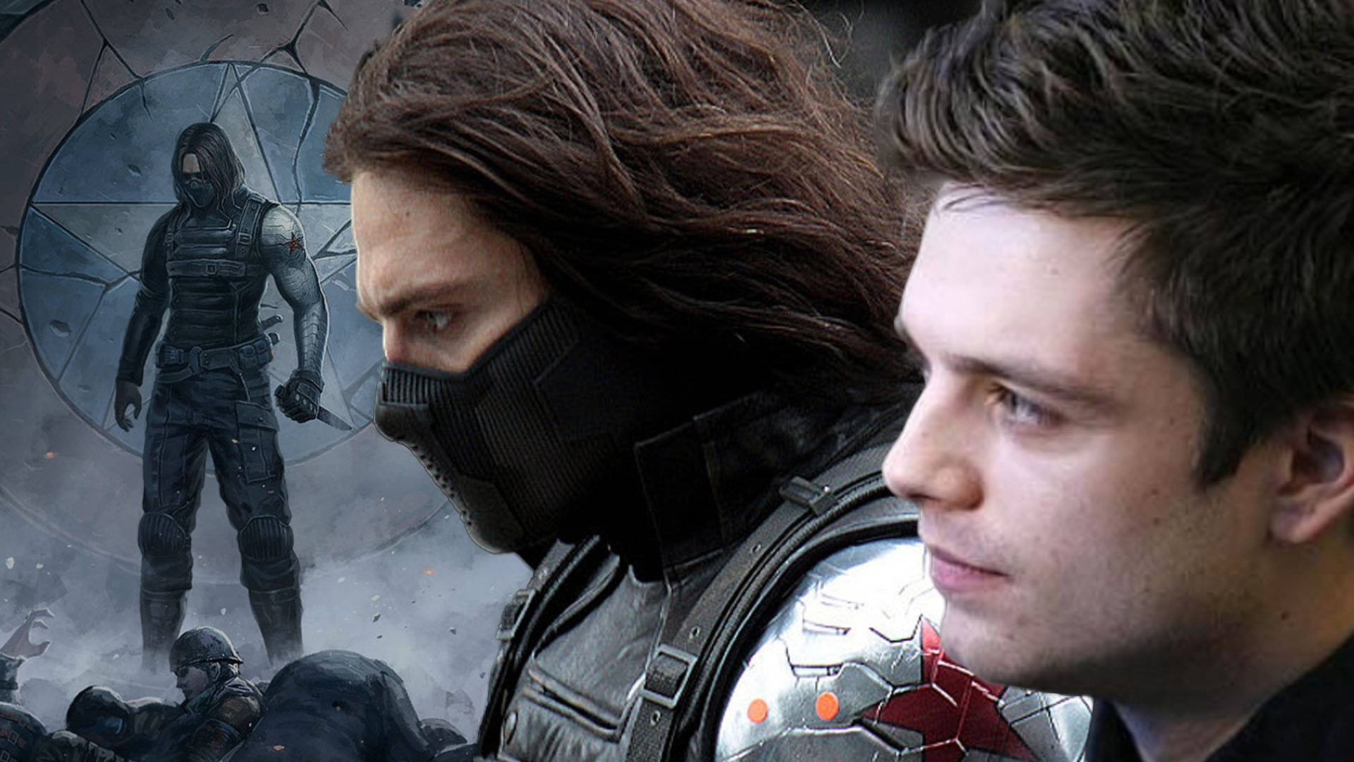 Bucky Barnes With Different Haircuts Background