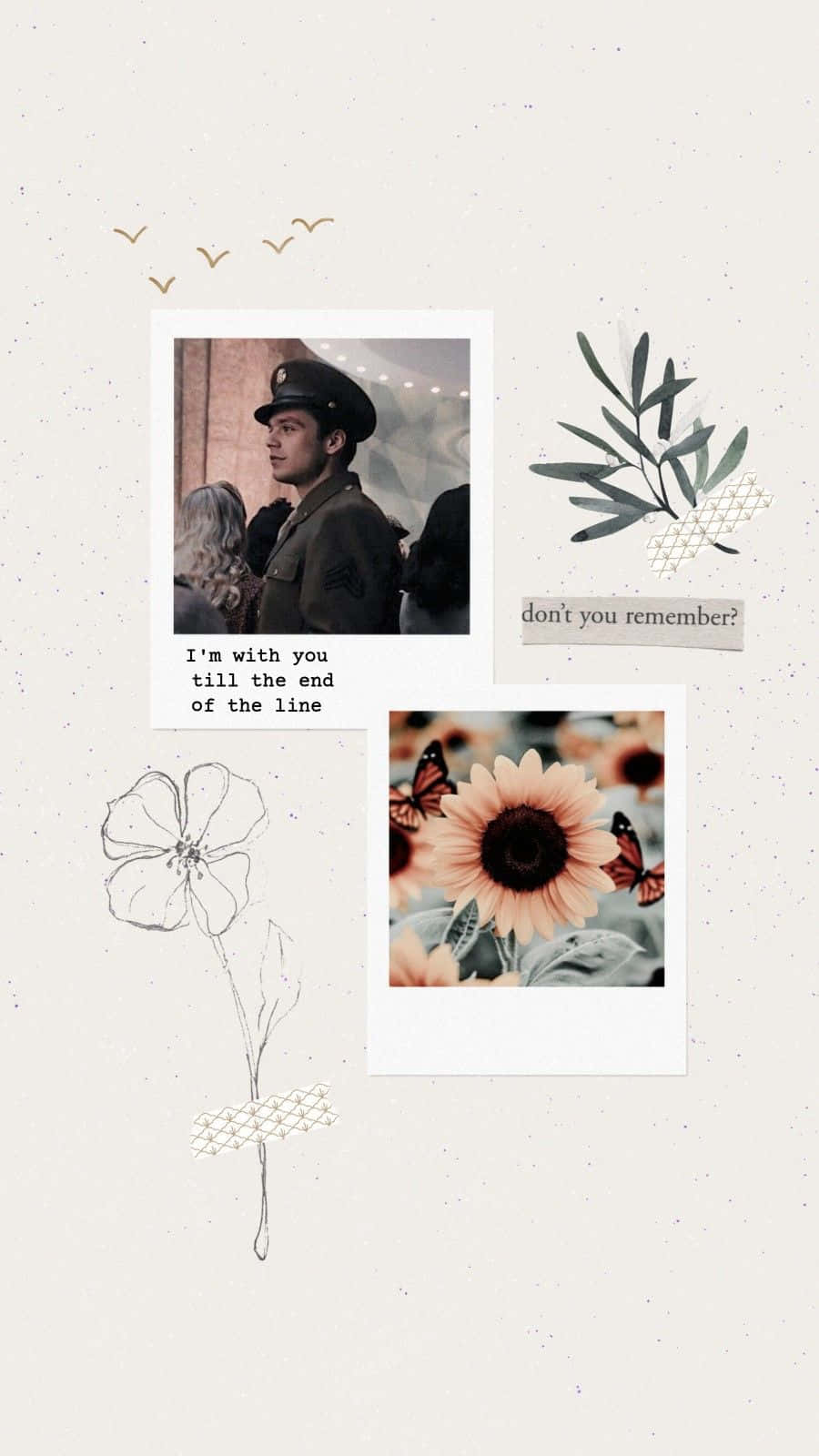 Bucky Barnes With His Iphone Background