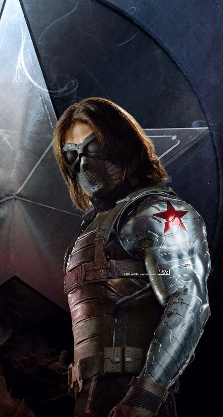 Bucky Barnes With His Stunning Iphone Background