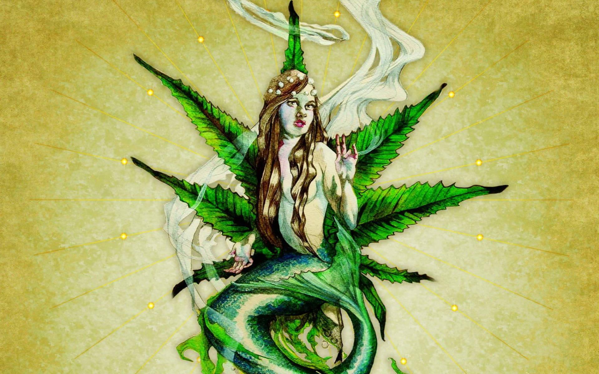 Bud Lady Art Weed Aesthetic Background