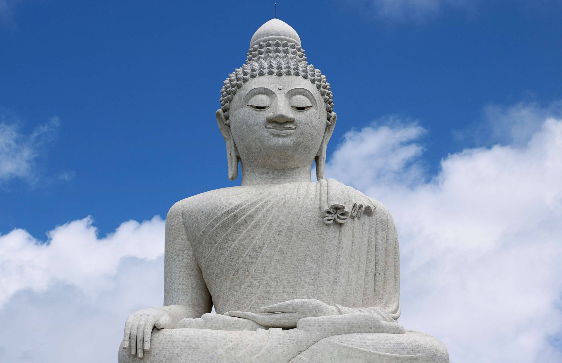 Buddha 3d White Monument Statue Background