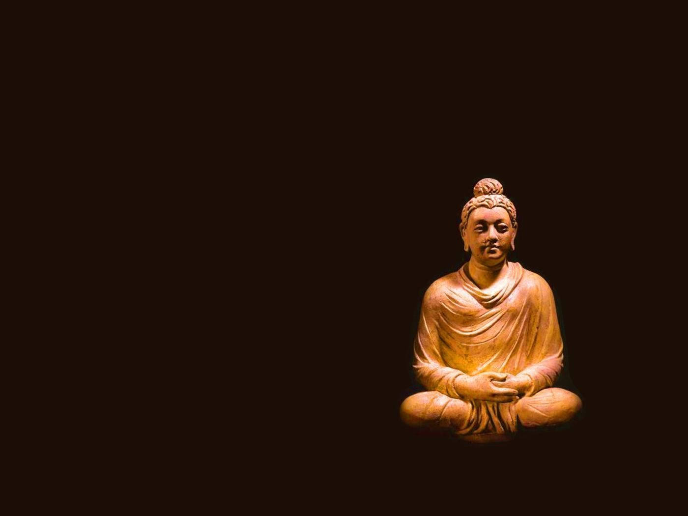 Buddha 3d Wooden Sculpture Background