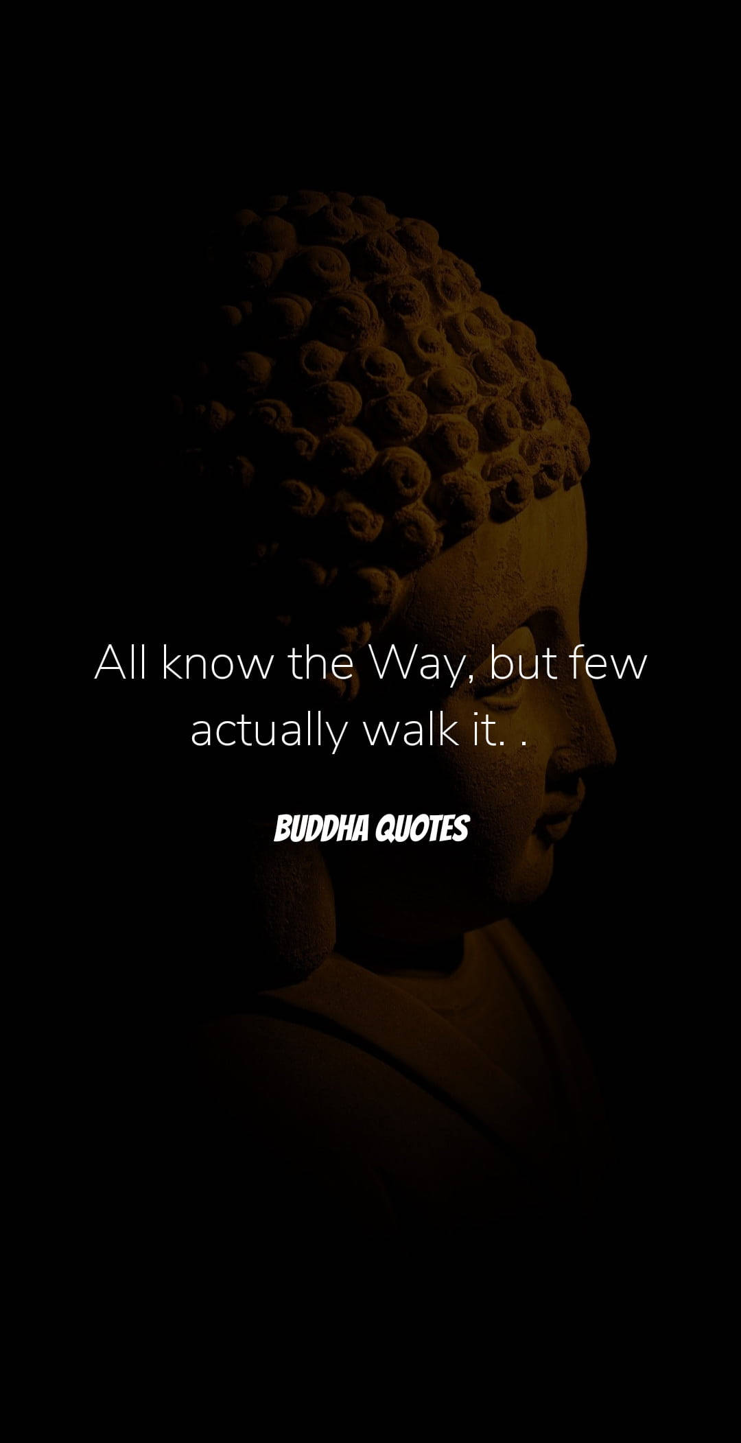 Buddha Quotes All Know Way Background