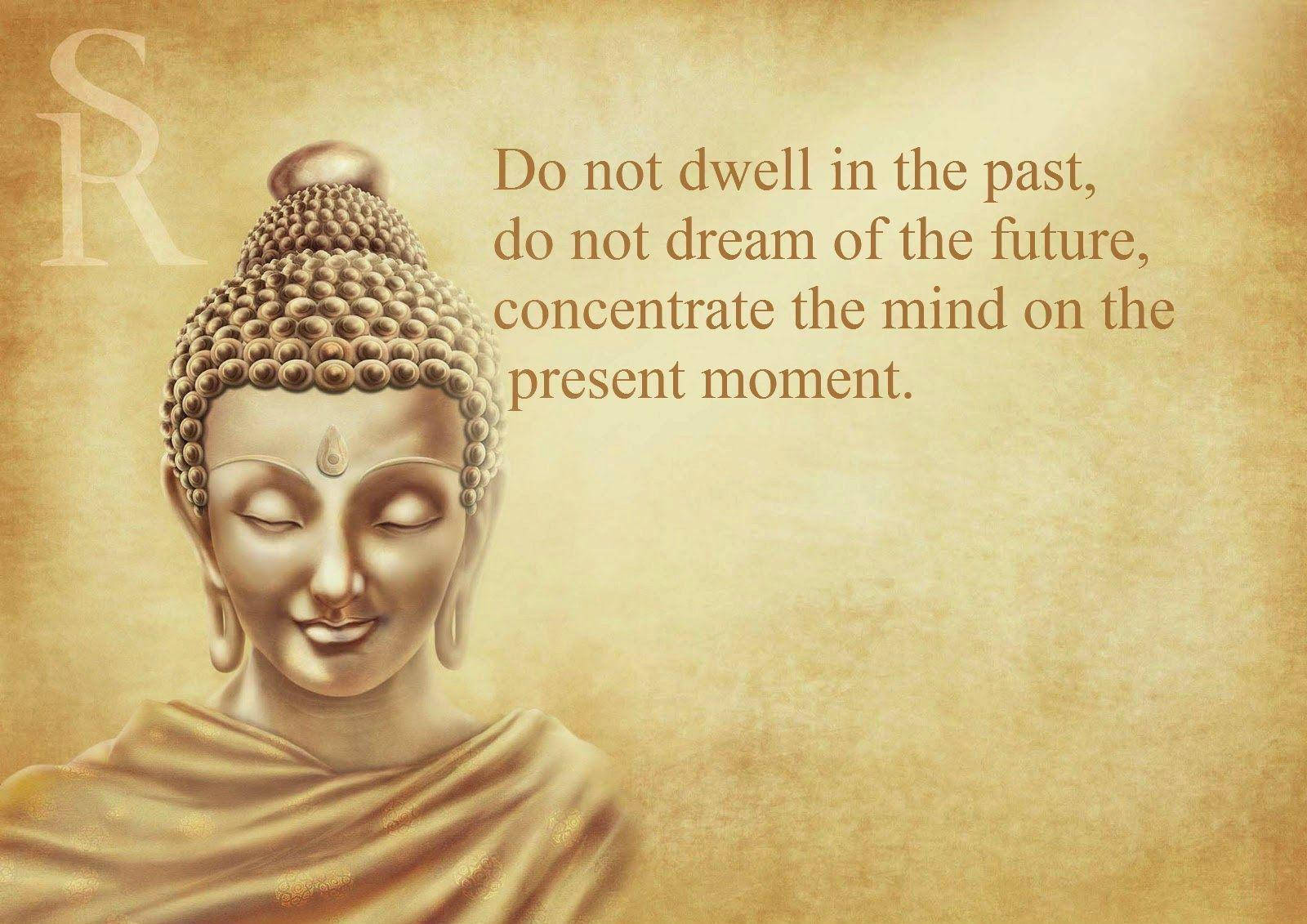 Buddha Quotes Do Not Dwell Background