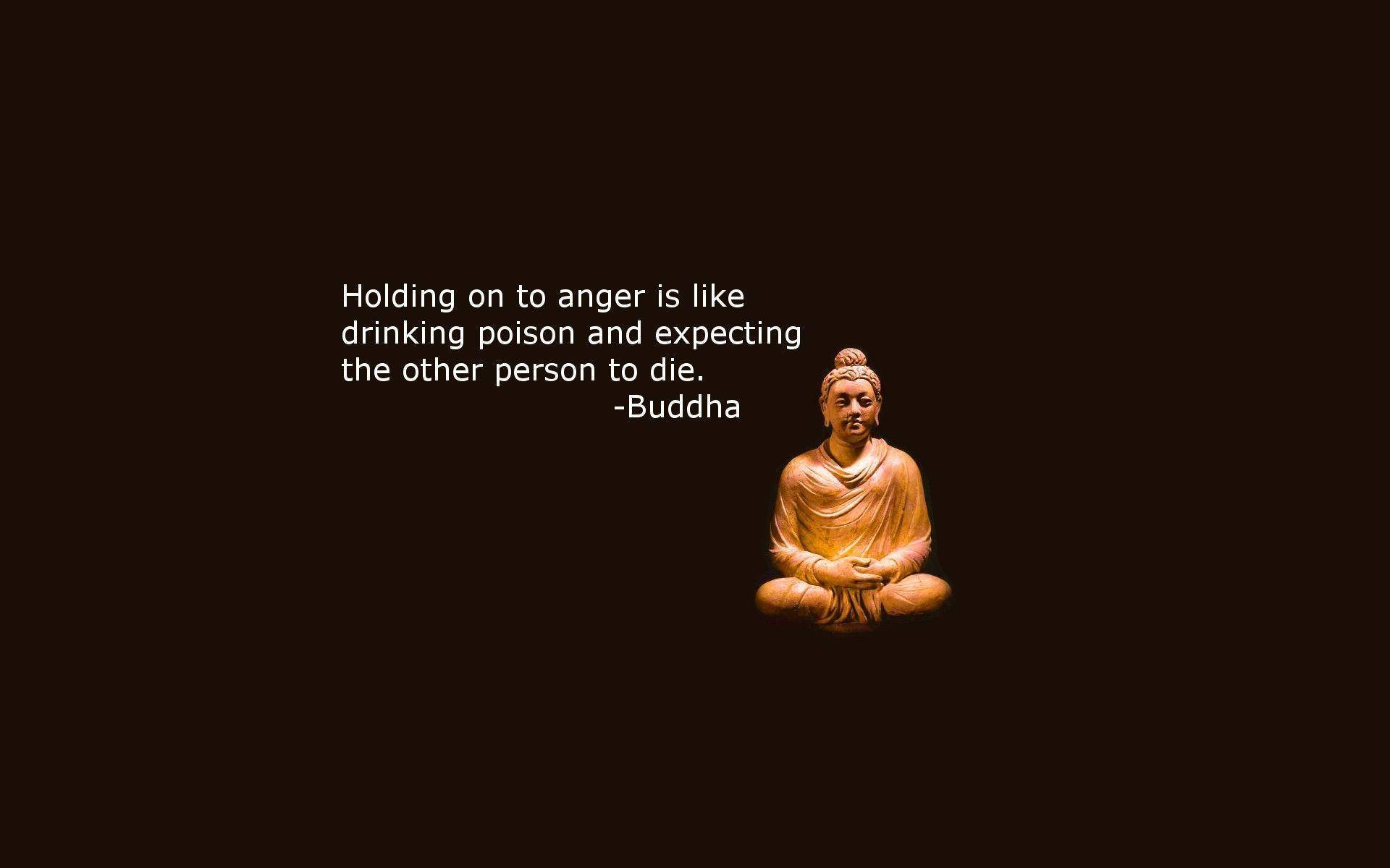 Buddha Quotes Drinking Poison Background