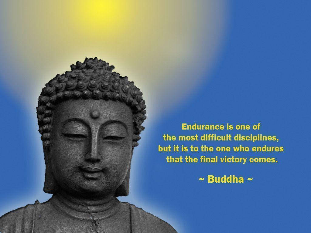 Buddha Quotes Endurance Background