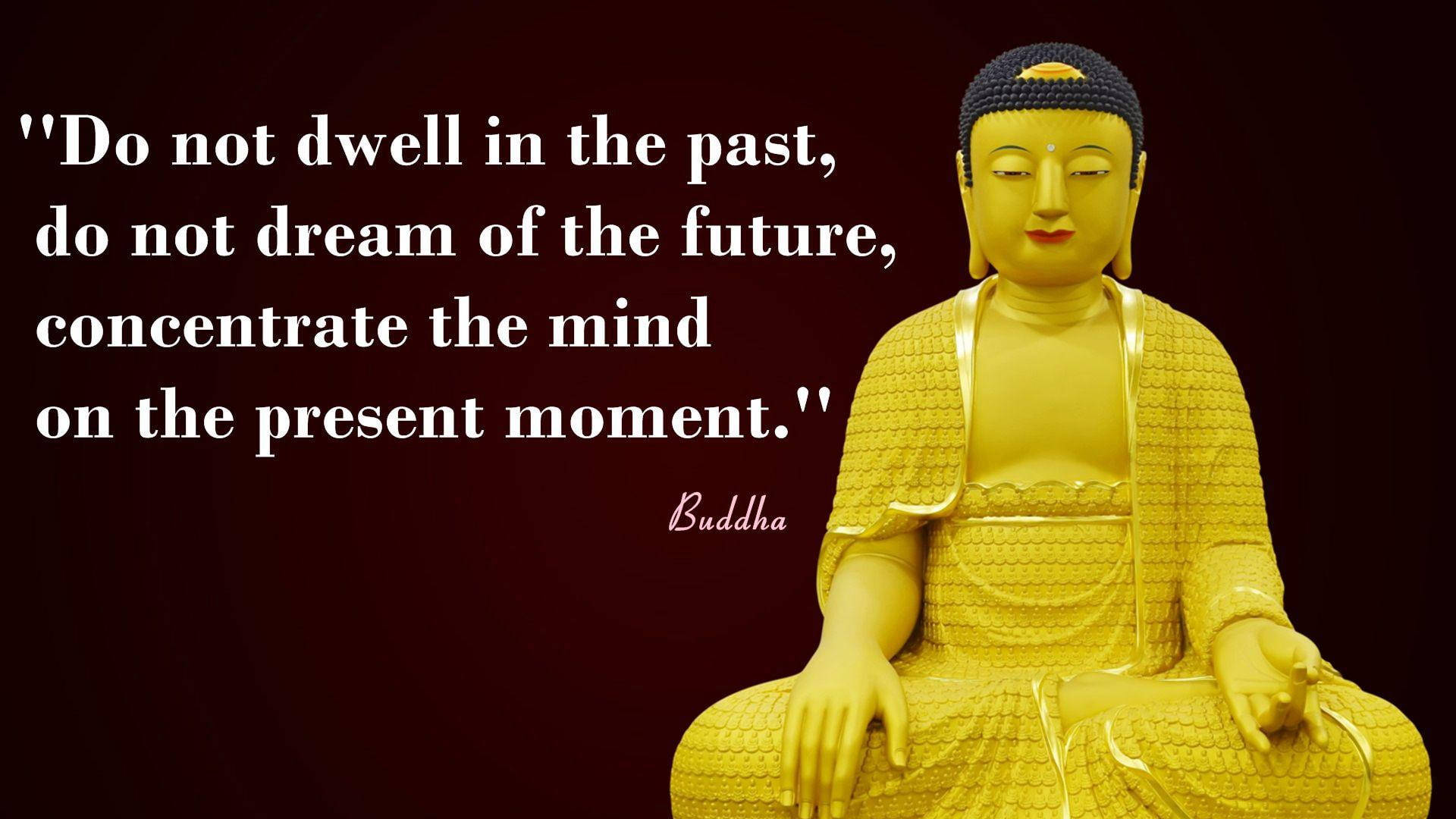 Buddha Quotes Yellow Buddha Background