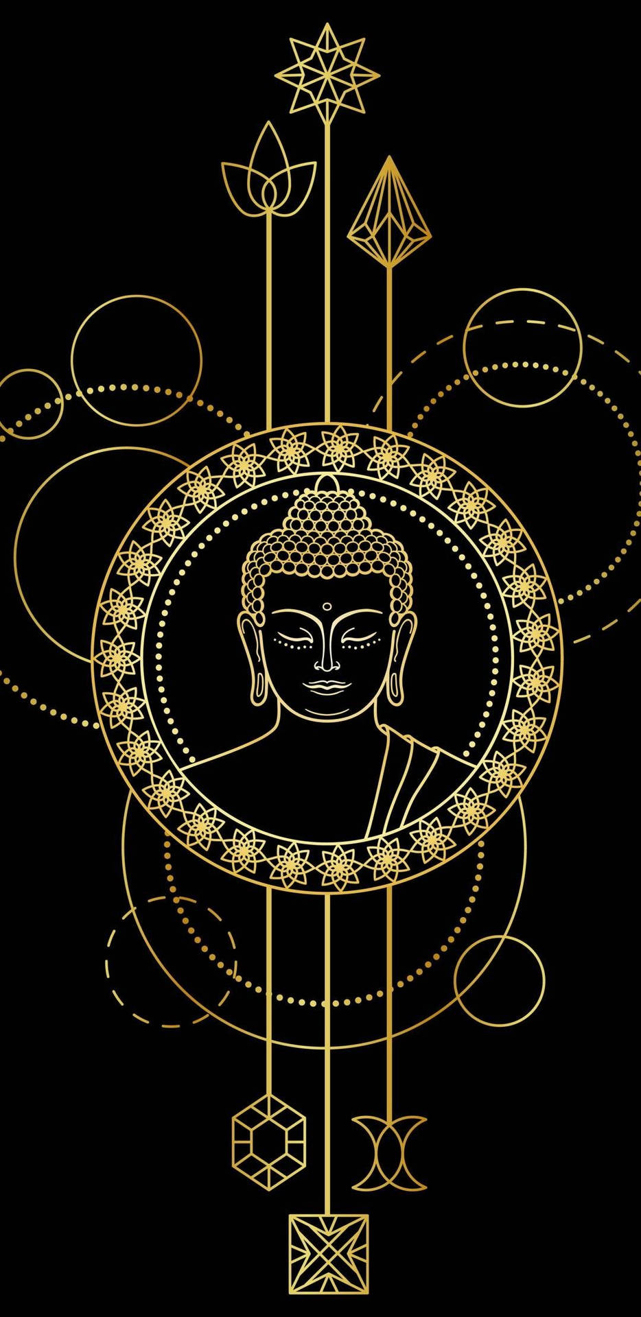 Buddha Spiritual Art Background