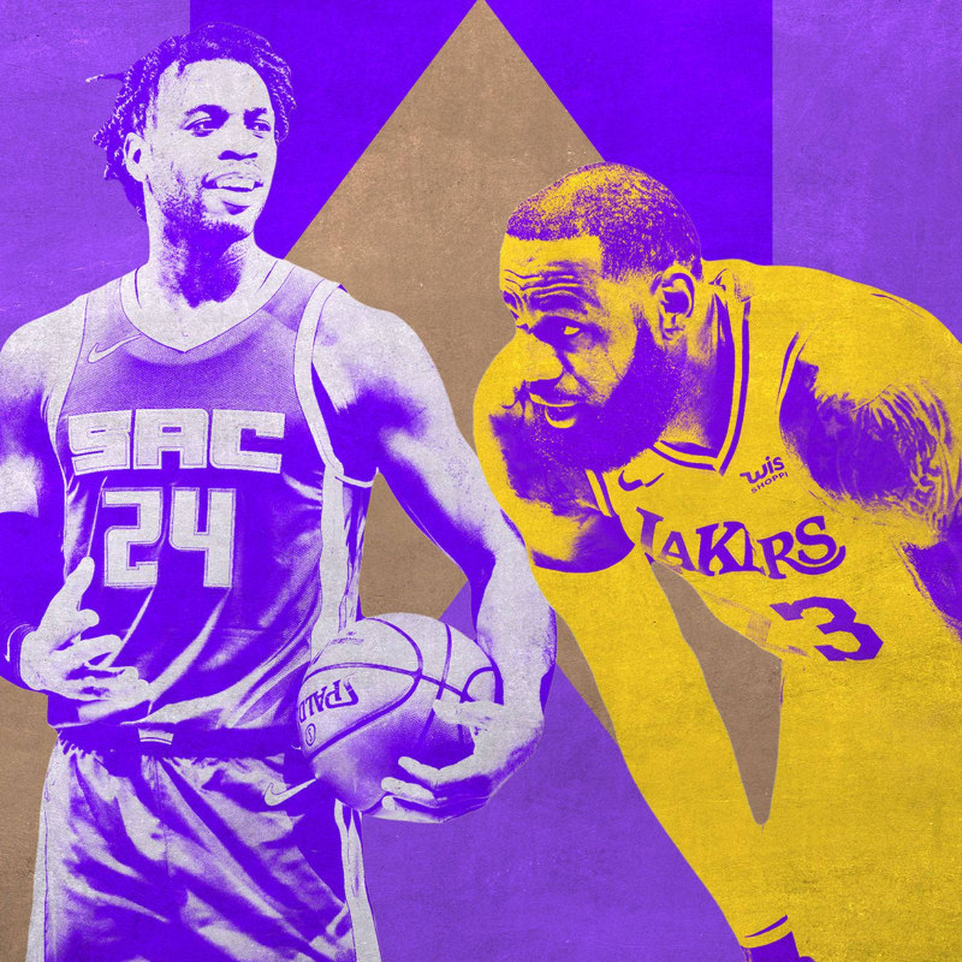 Buddy Hield And Lebron James Background