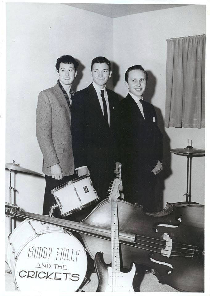 Buddy Holly And The Crickets Posing Together For A Vintage Photoshoot Background