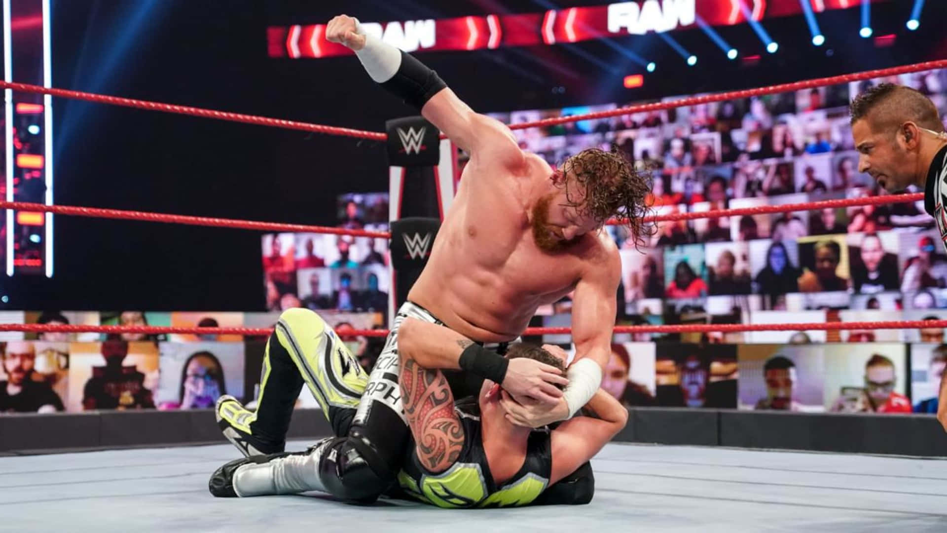 Buddy Murphy Vs. Seth Rollins Wwe Smackdown Background
