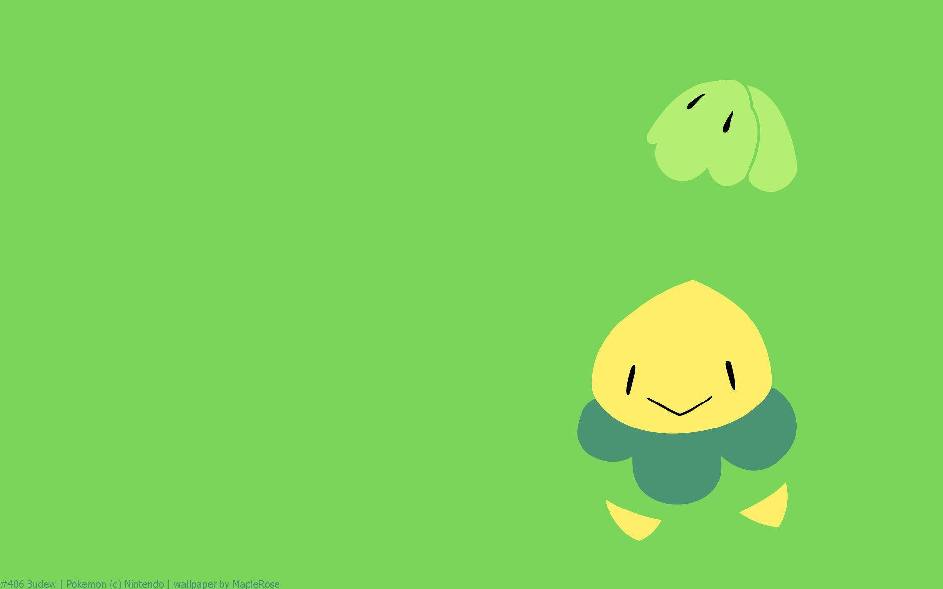 Budew Blending In Green Background Background