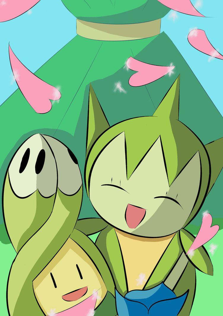 Budew With Roselia Background