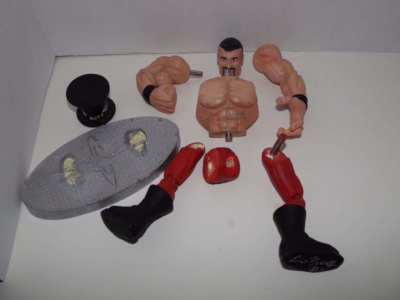 Buff Bagwell Action Figure Deconstructed Wrestler Photo Background