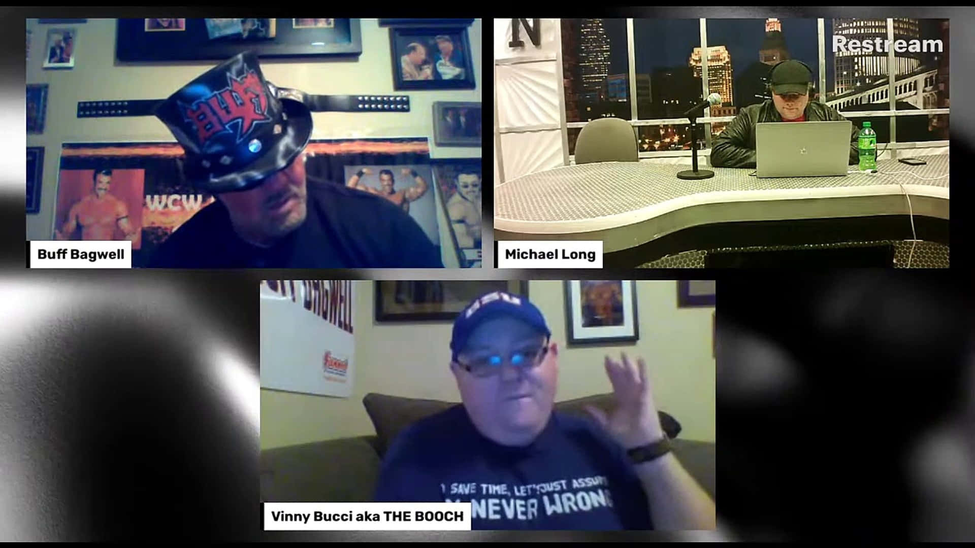 Buff Bagwell Vinni Bucci Michael Long Video Stream