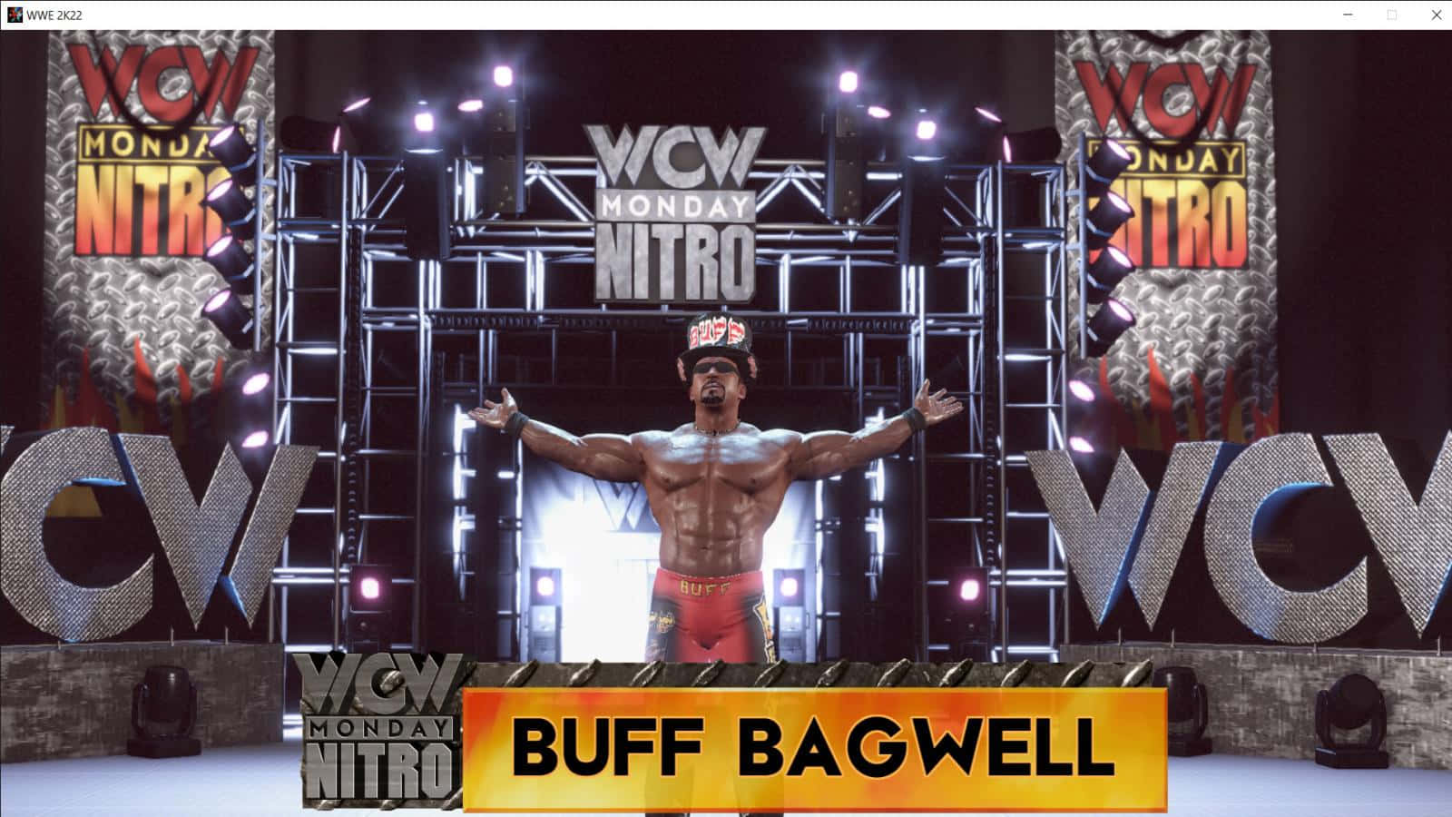 Buff Bagwell Wcw Monday Nitro Wrestler Photography Background