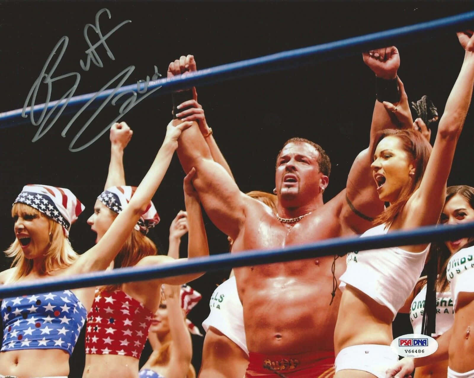 Buff Bagwell Wrestler Autographed Photography Background