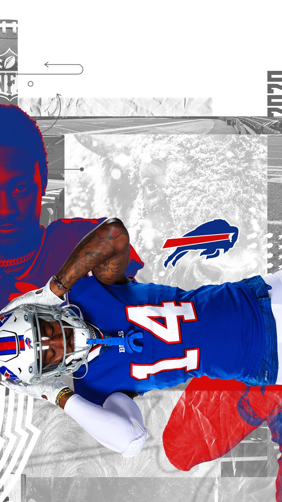 Buffalo Bills Collagei Phone Wallpaper Background