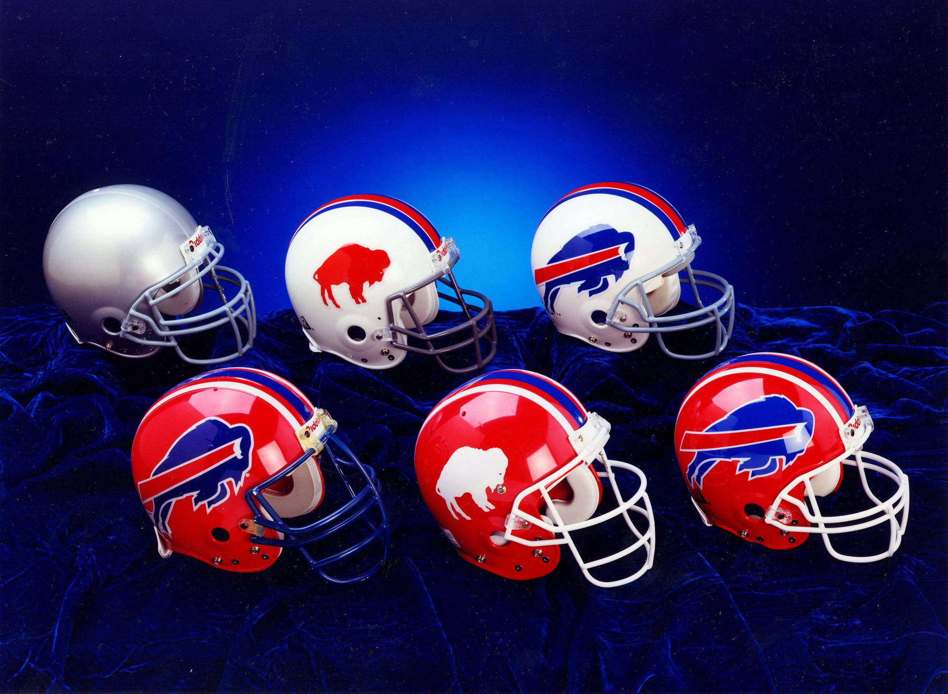 Buffalo Bills Helmet Collection Background