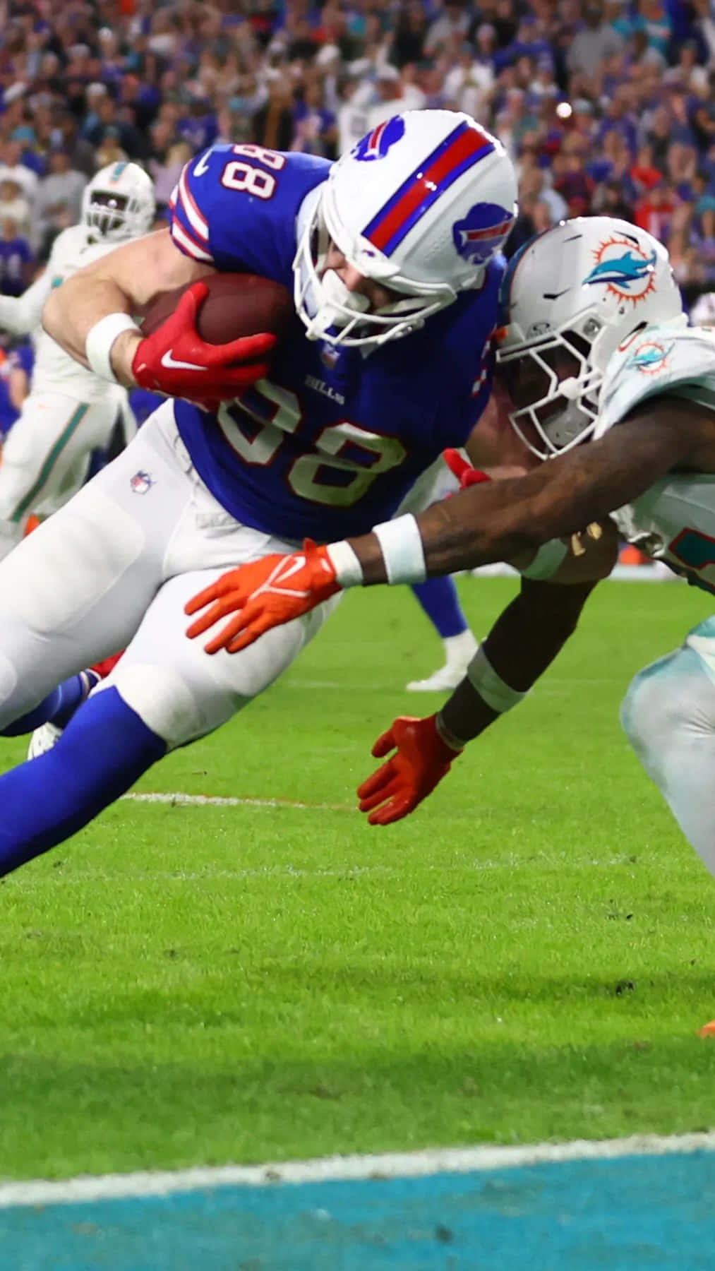 Buffalo Bills Player Action Shot Background