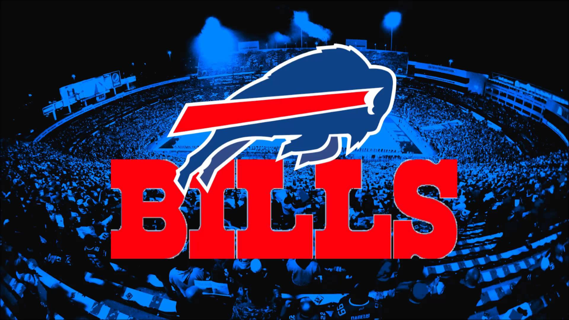 Buffalo Bills Red Letters Background