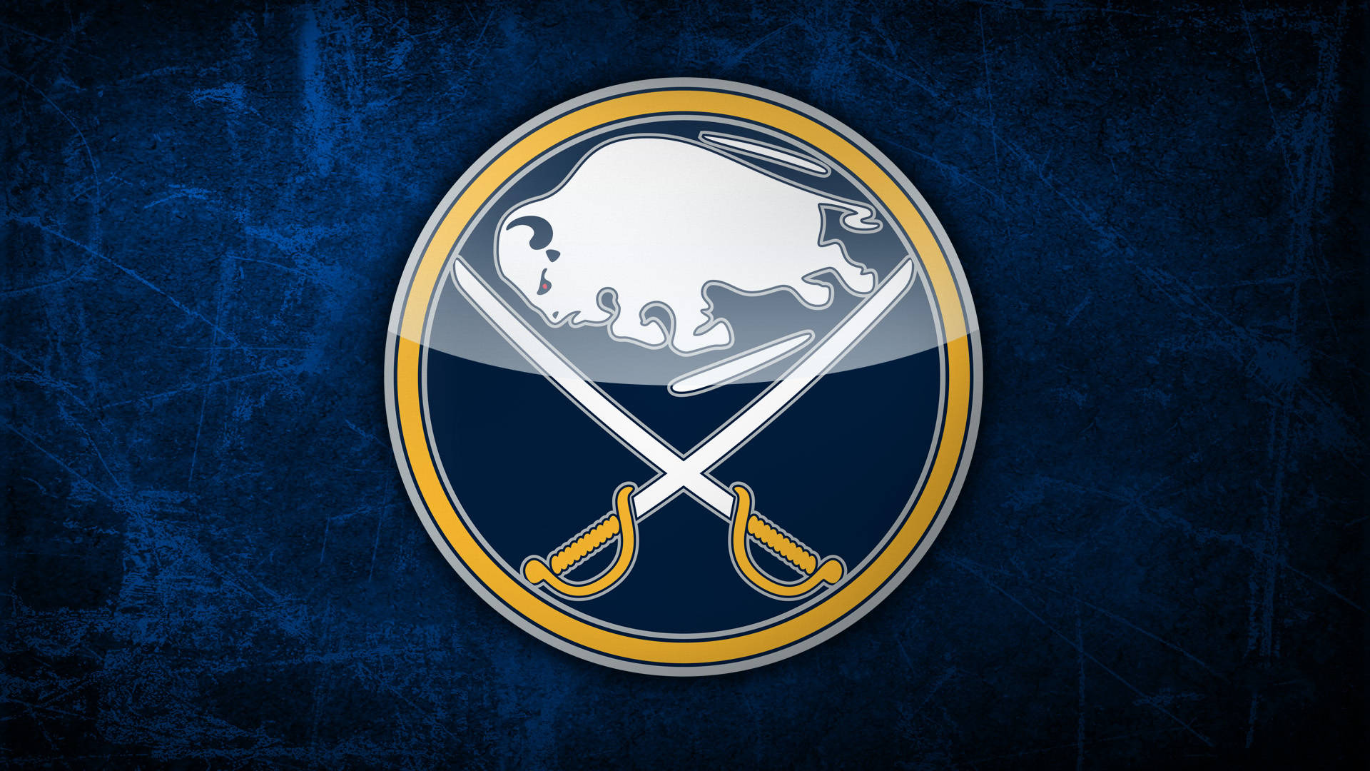 Buffalo Sabres' Emblem On Dark Blue Background