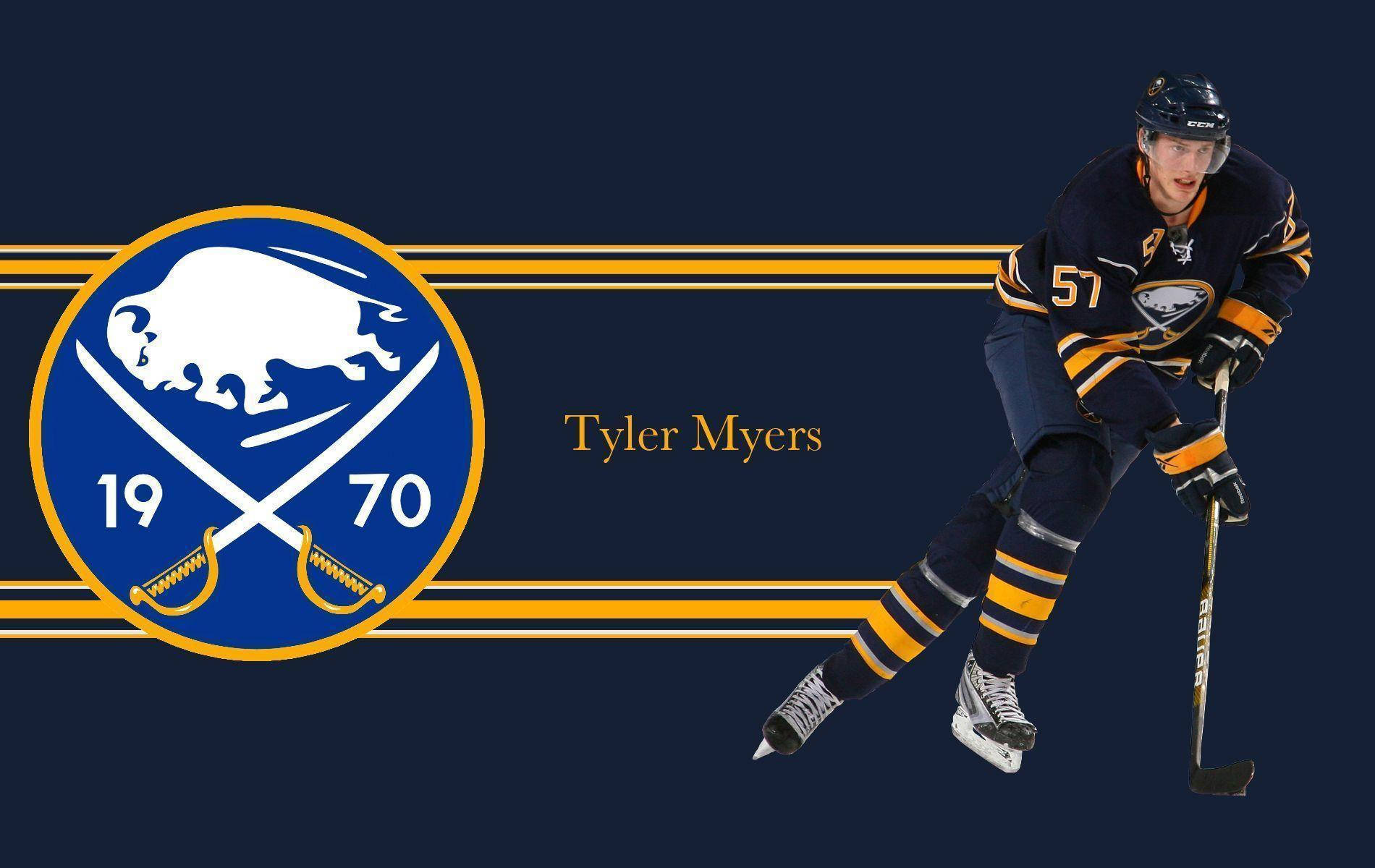 Buffalo Sabres Player, Tyler Myres In Action