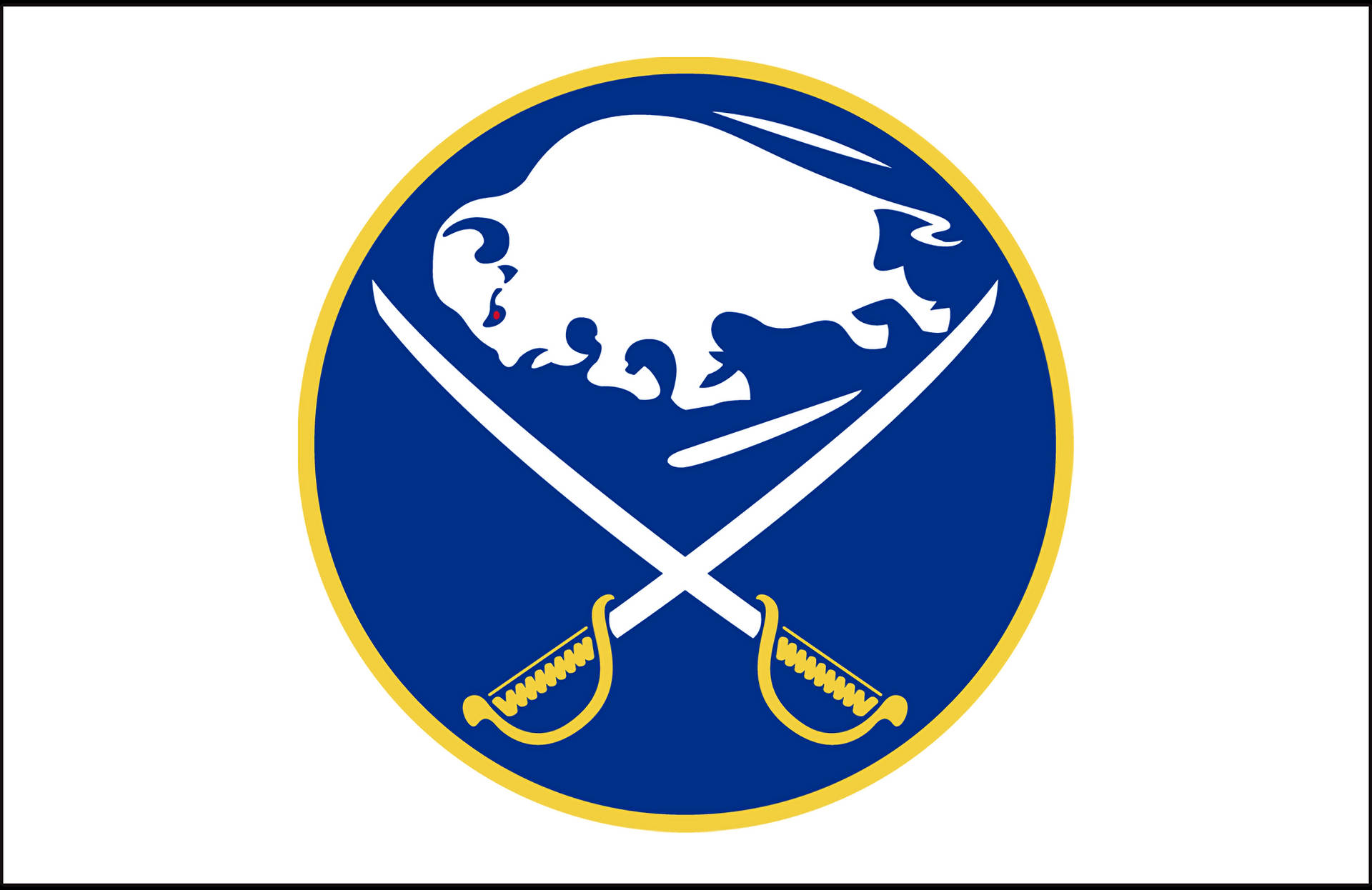 Buffalo Sabres Simple White Background