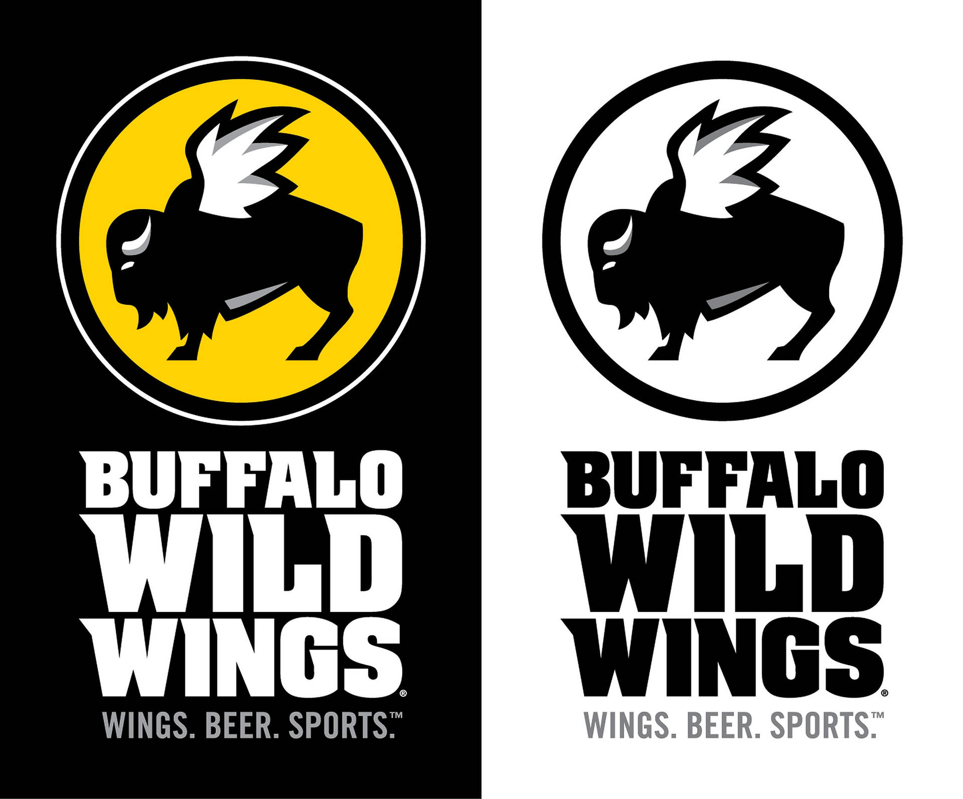 Buffalo Wild Wings Black And White