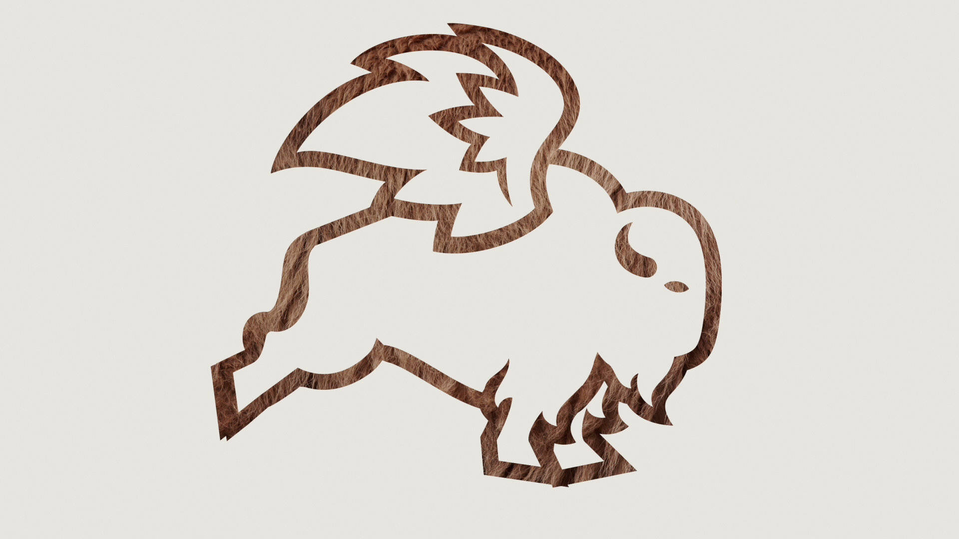 Buffalo Wild Wings Wooden Outline Background