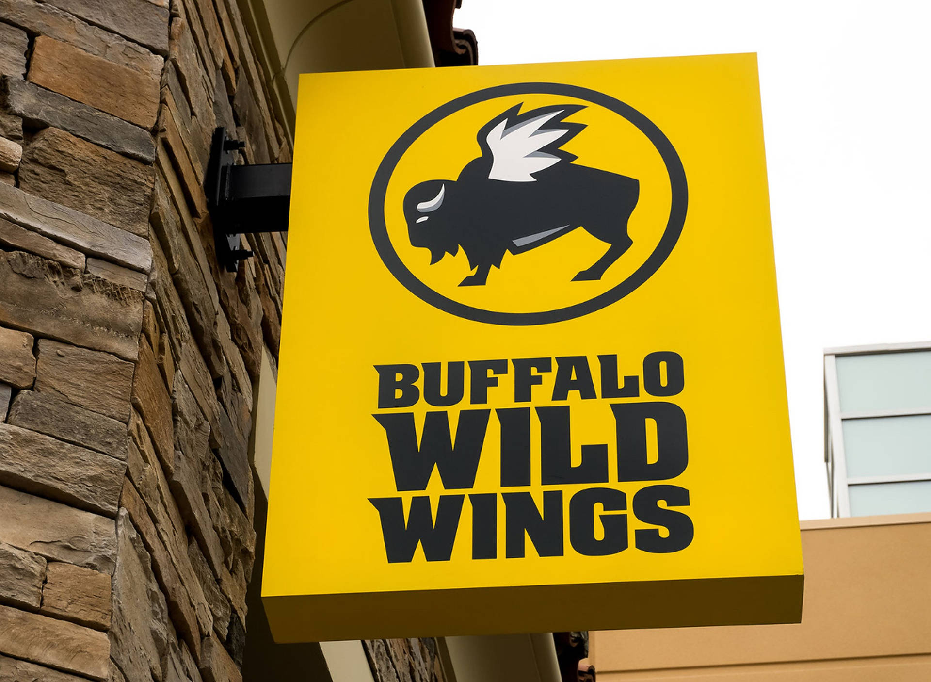 Buffalo Wild Wings Yellow Sign