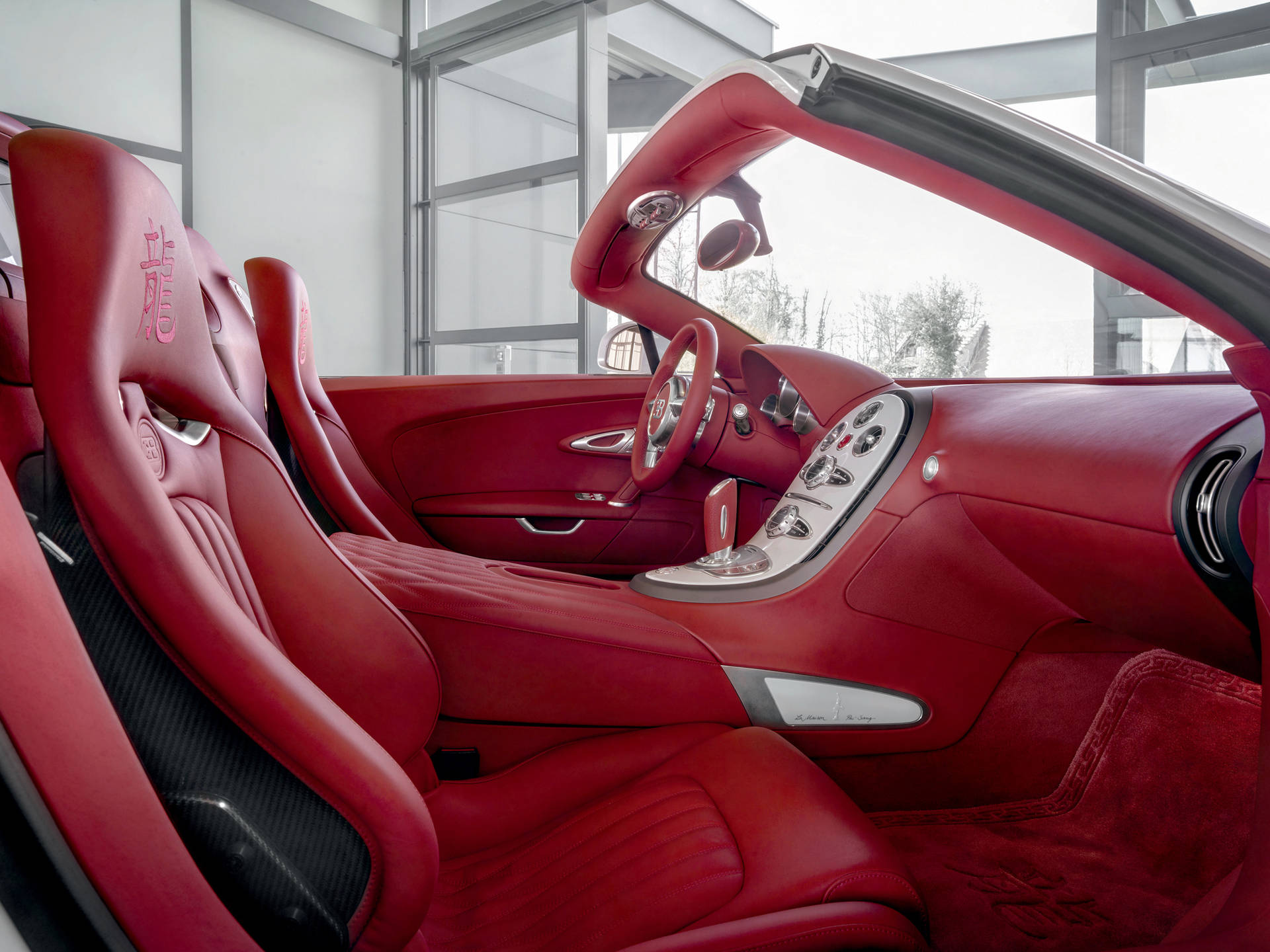 Bugatti Red Interior Iphone Background