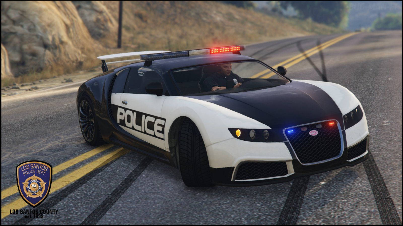 Bugatti Veyron Police Car