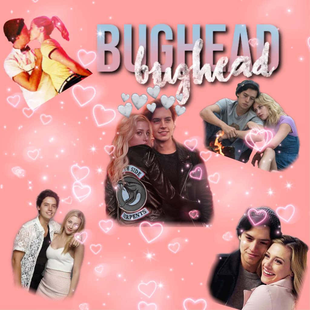 Bughead Collage Love Hearts Background Background