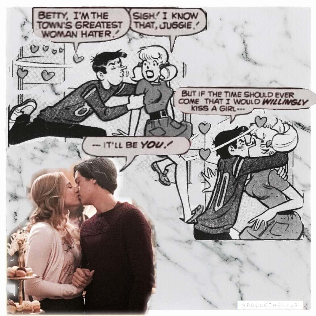 Bughead Comicand T V Comparison Background