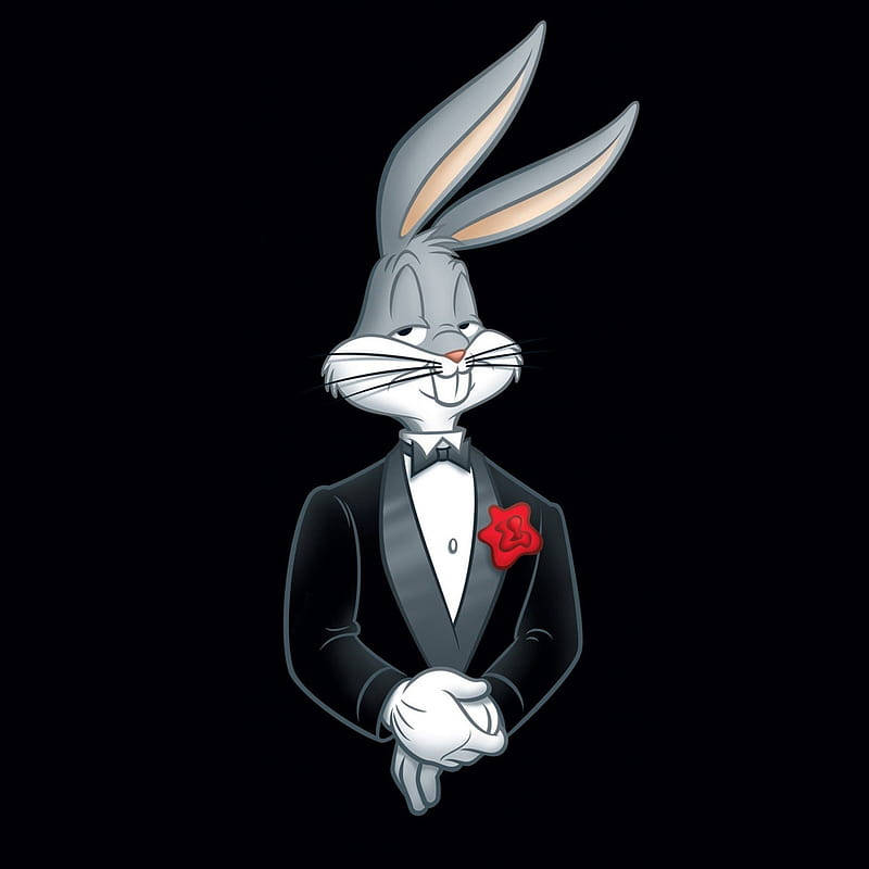 Bugs Bunny As Gangsta Cartoon Character Background