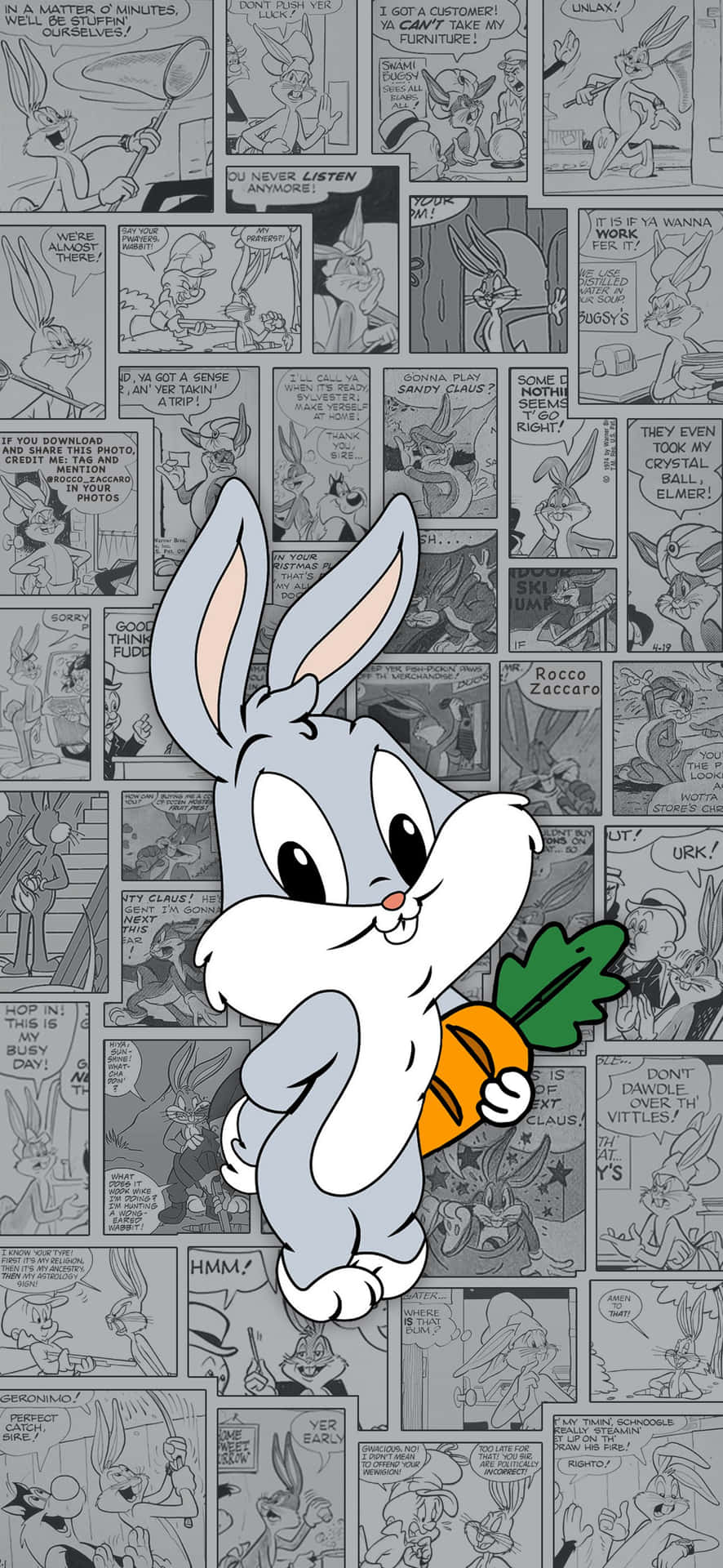 Bugs Bunny Can't Contain His Excitement About The New Iphone Background