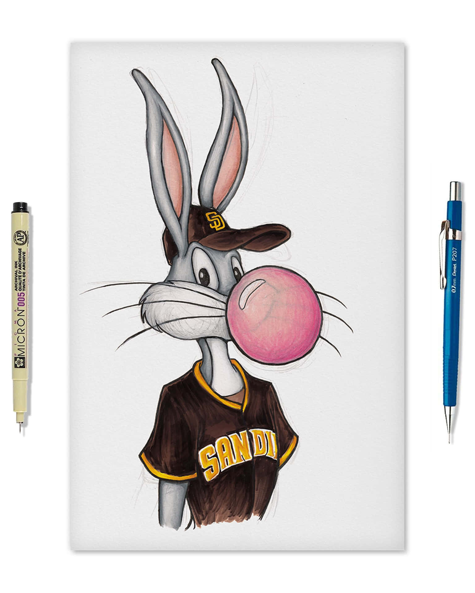 Bugs Bunny Relaxing In Supreme Hoodie Background