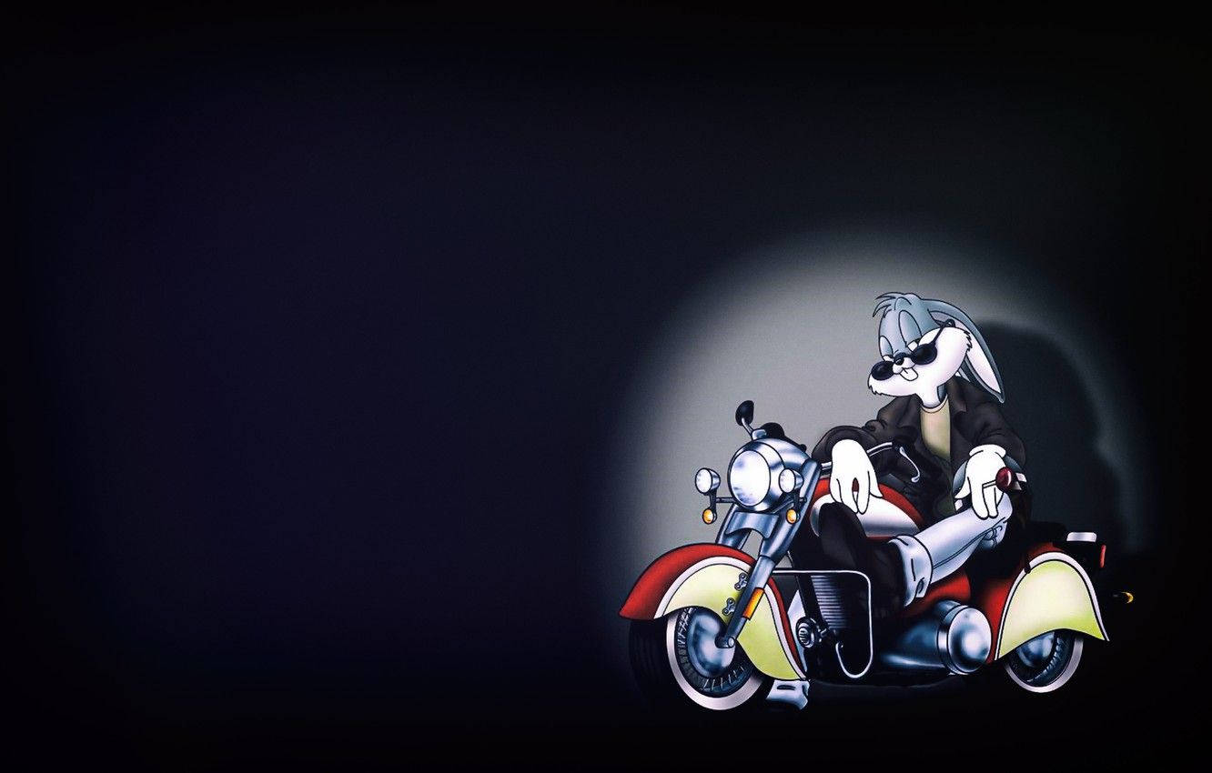 Bugs Bunny Riding A Motorcycle