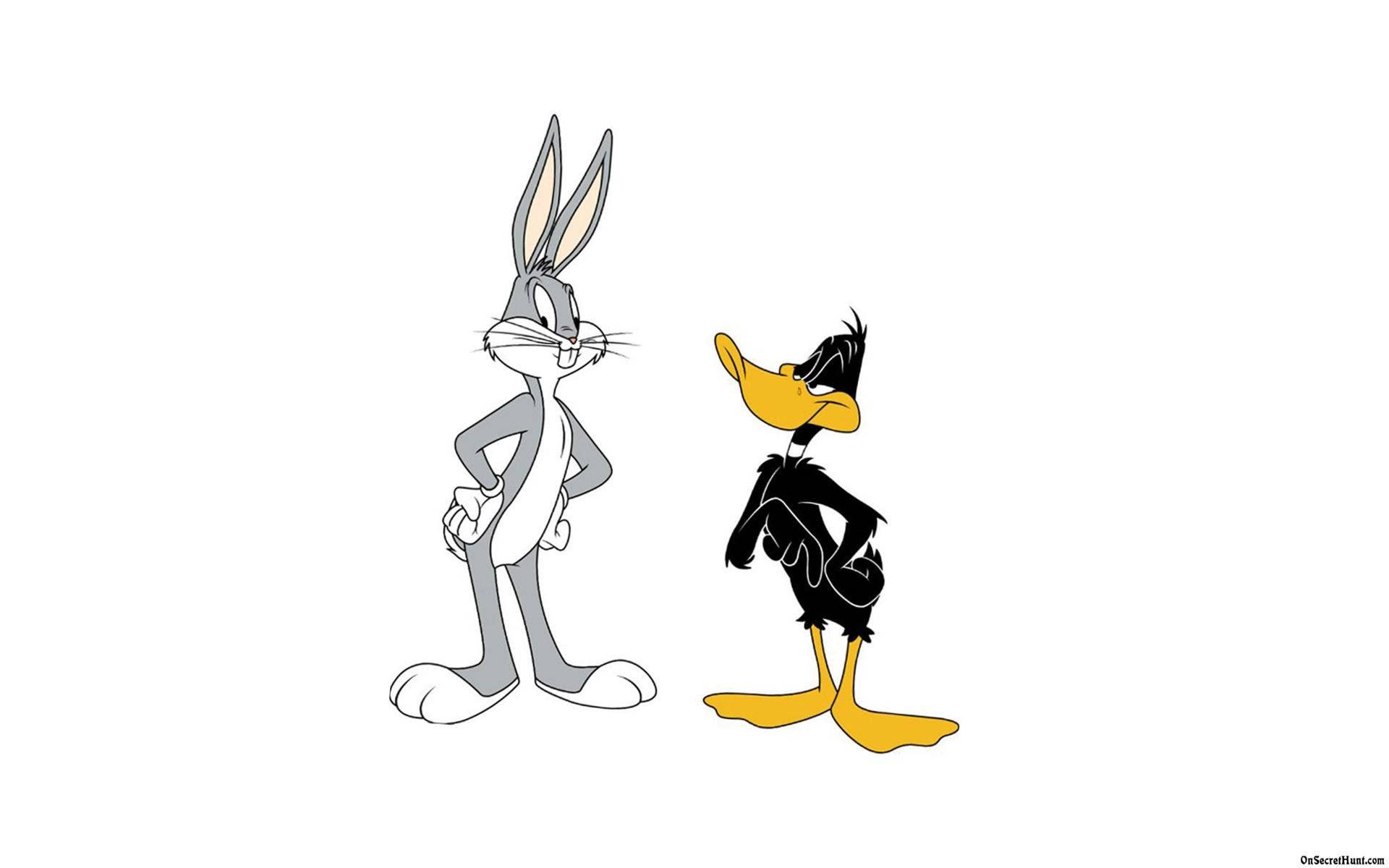 Bugs Bunny With Daffy Duck Background